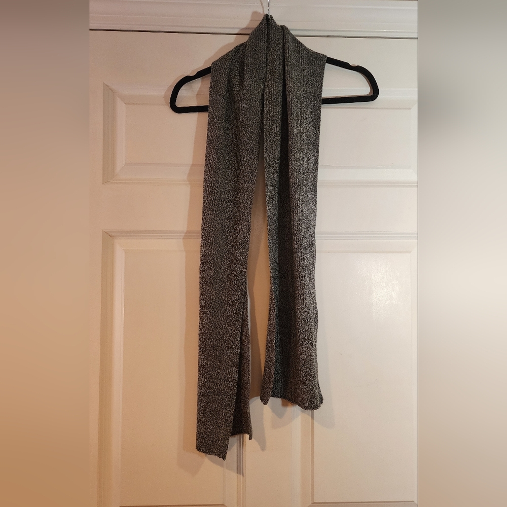 K Accessories Gray Knit Acrylic Scarf